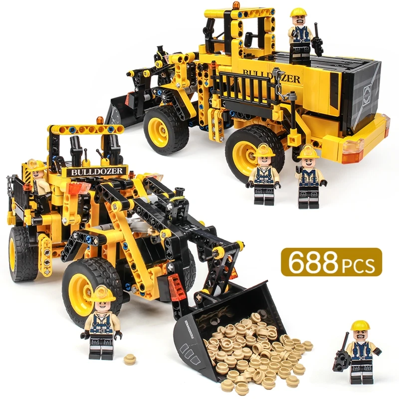 Инженерный бульдозер кран технология грузовик совместимые Legoings строительные