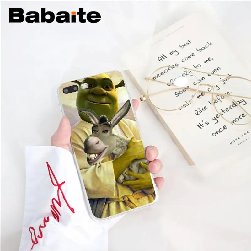 A7 Babaite Забавный Шрек Мягкий Силиконовый ТПУ чехол для телефона iPhone X XS MAX 6 6S 7 7plus 8 8Plus 5 5S XR 10 Чехол - Цвет: A7