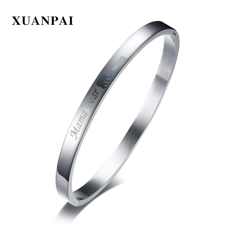 XUANPAI милый Семейный Браслет-манжета с мишкой для мамы и ребенка подарок матери Femme