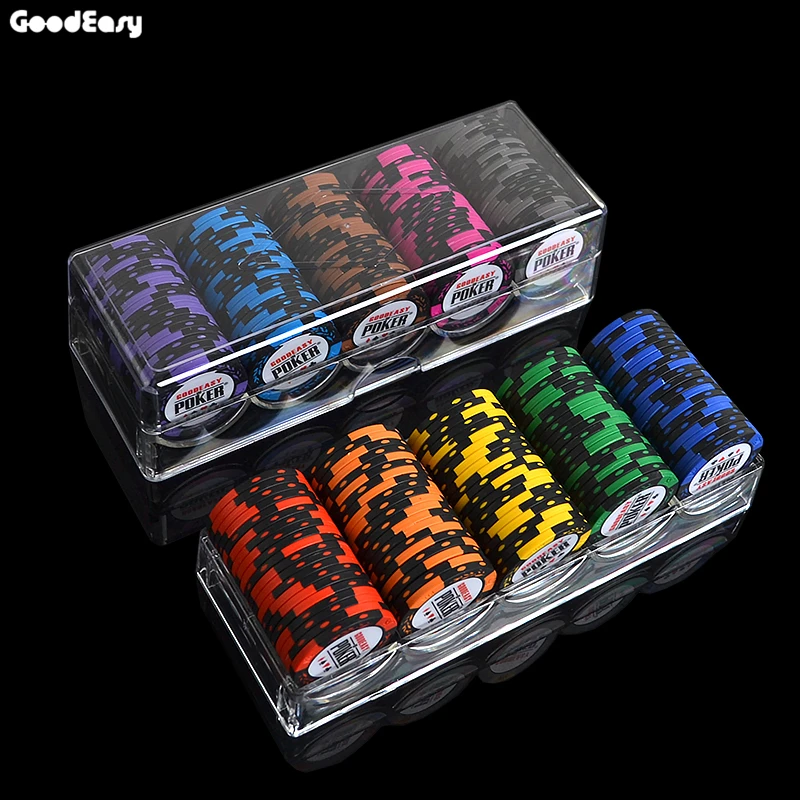 100 шт./компл. набор микросхем для Покера из глины в казино высокое качество