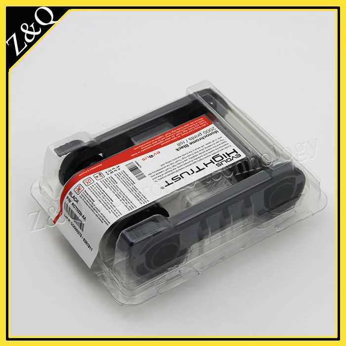 Оригинал Evolis RCT023NAA черная монохромная лента K 2000 печать дешево|evolis ribbon|print printribbon