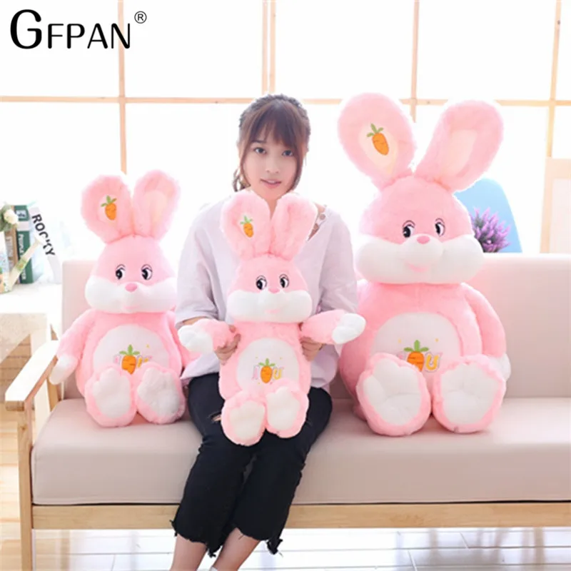 Lucky Rabbit 150 см морковка, Кролик плюшевая игрушка набивная Мягкая Кукла Игрушки для маленьких детей игрушки для животных День рождения Рождественский подарок для детей