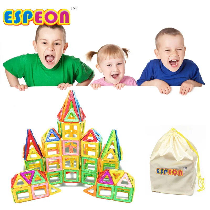 66 97 шт Большой размер магнитные Блоки образовательный Строительный набор модели