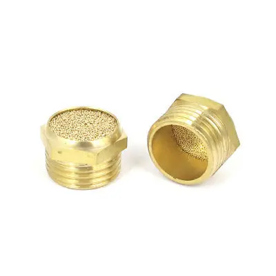 

1/2BSP Flat Head Brass Pneumatic Muffler Noise Exhaust 2pcs