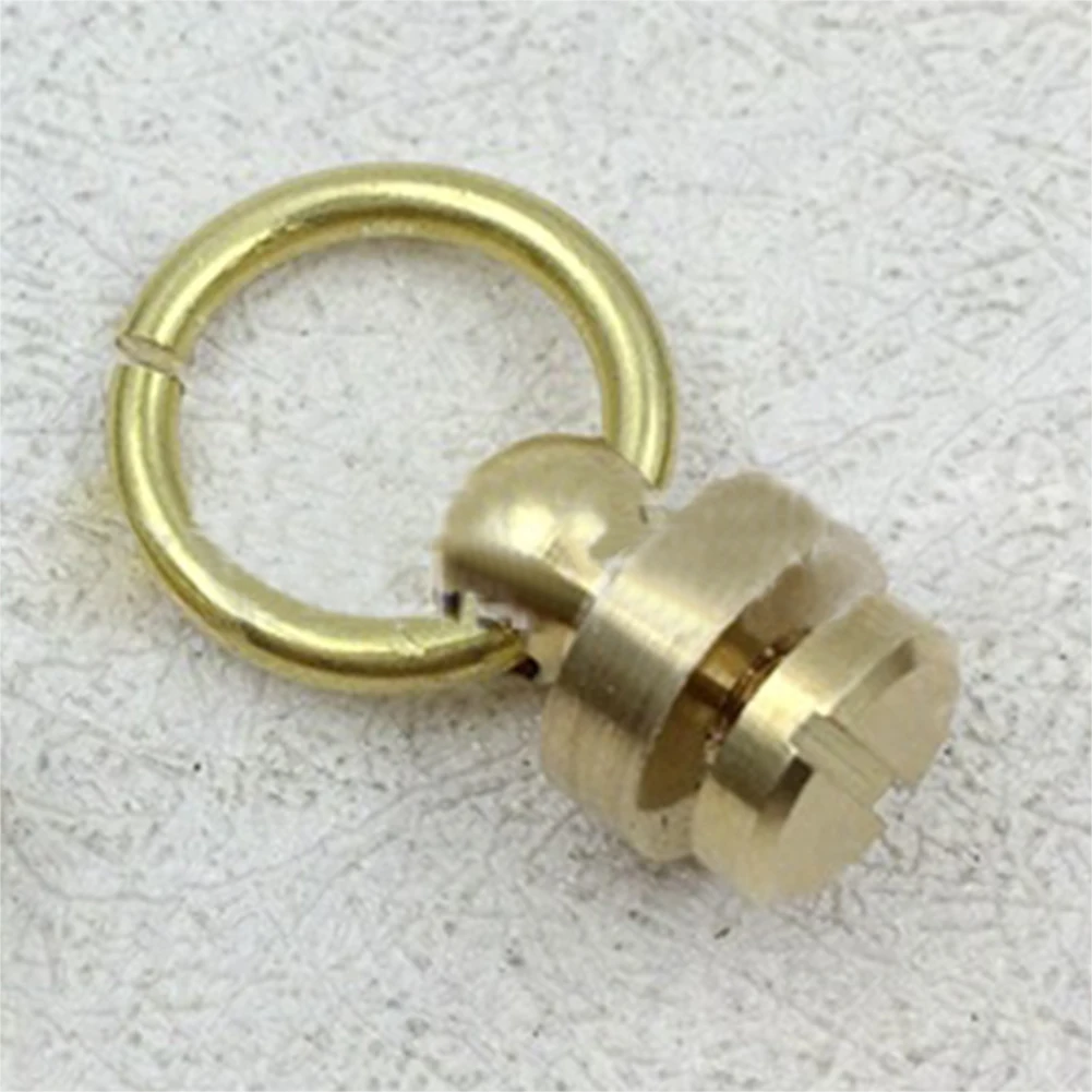 10 шт. чистый латунная заклепка шпильки закручивающаяся задняя часть круглый O Ring