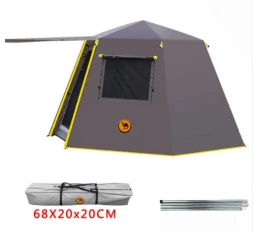 УФ шестиугольный алюминиевый полюс автоматический открытый кемпинг дикий