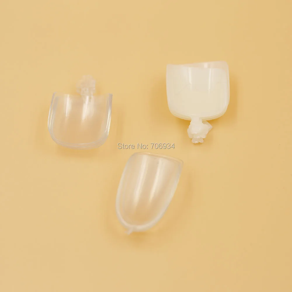 Fake Nails Acrylic Nail Tips 1 bag (500 pcs) oval Clear Natural False Toe G3 | Красота и здоровье