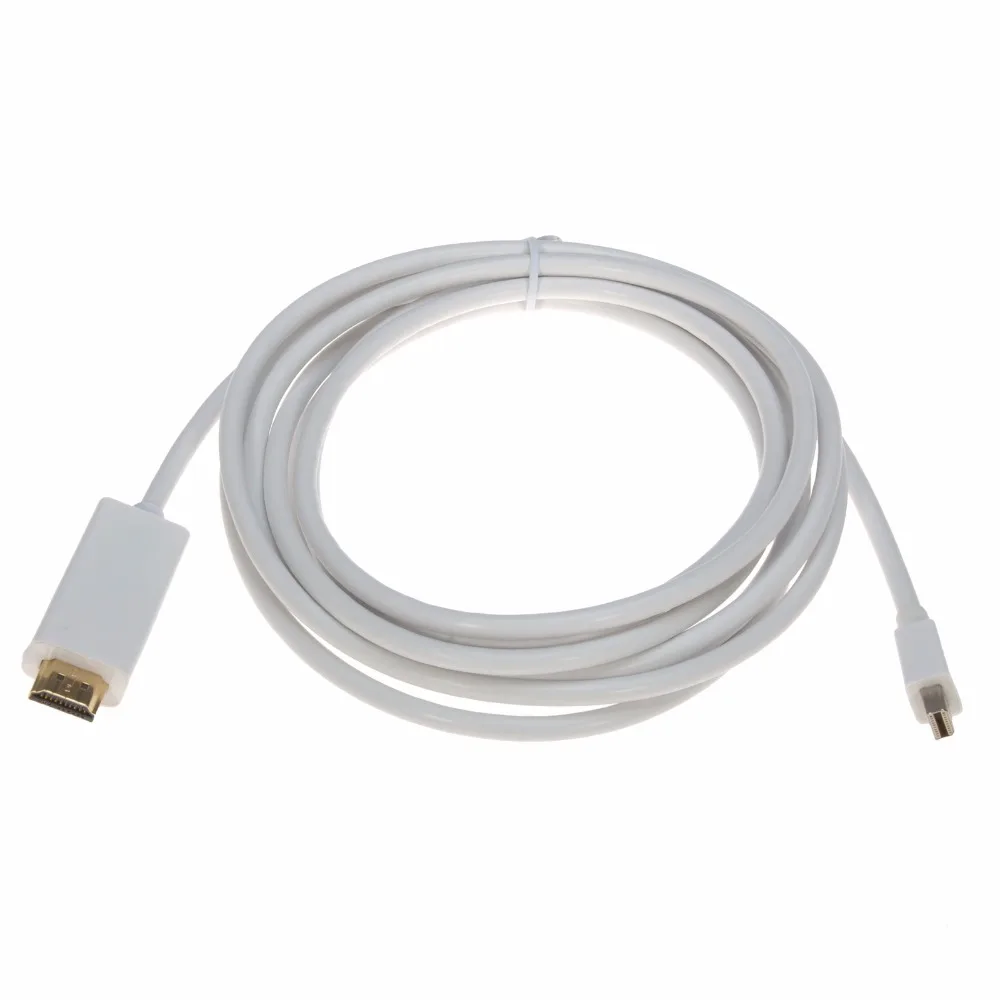 Kebidumei 2021 оптовая продажа 1 8 м 3 Thunderbolt мини порт дисплея DP к HDMI совместимый штекер