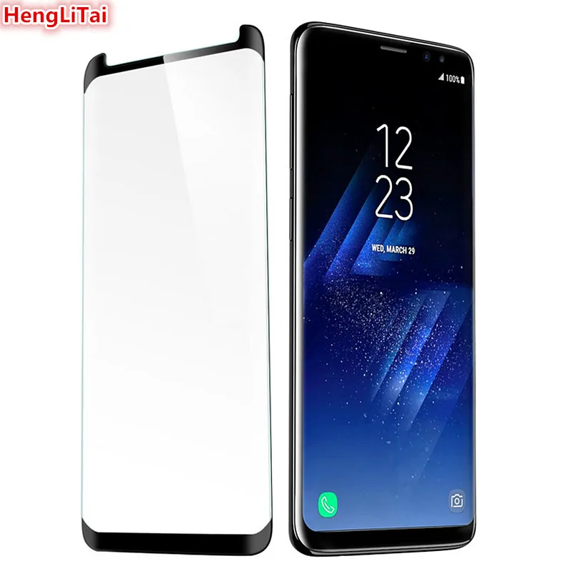 Закаленное стекло для Samsung Galaxy Note 9 Защитная пленка экрана 3D полное клейкое