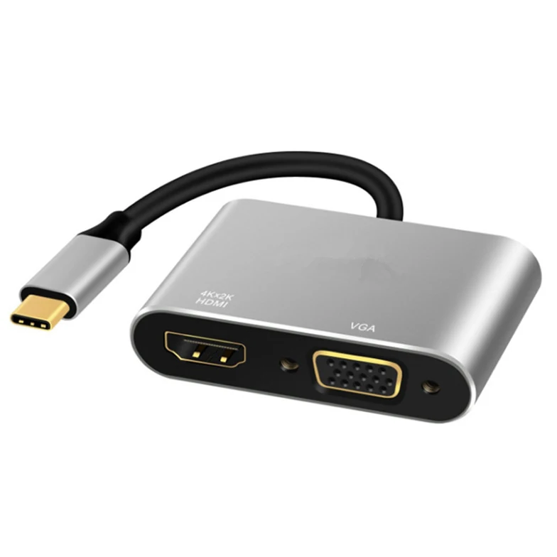 Адаптер Usb 1080 к Hdmi Vga адаптер для 4K x 2K Hd P мультидисплей 2 в 1 преобразователь аудио