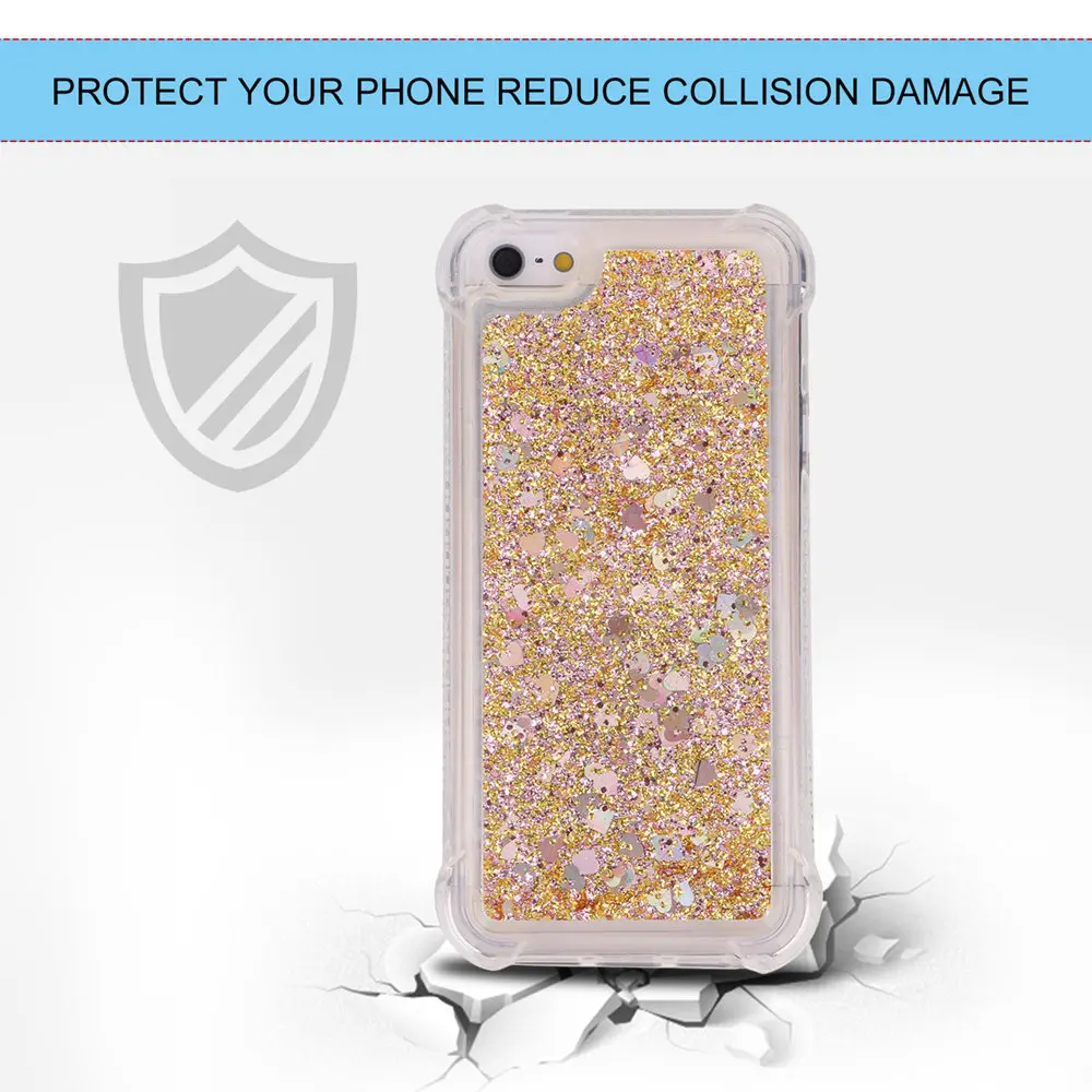 Блестящий чехол со звездами для Apple iPhone 5 5S 4 0 дюйма мягкая задняя крышка из ТПУ с