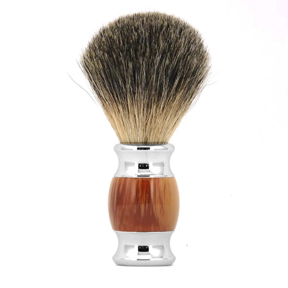 ZY 3 шт./компл. лучшая кисточка для бритья из барсучьего волоса + бритвенная кружка