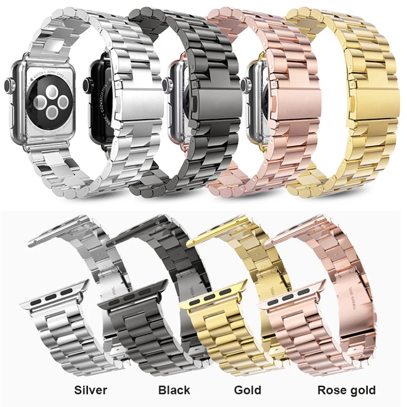 Классический металлический ремешок из нержавеющей стали для Apple watch серии 4 44 мм 40