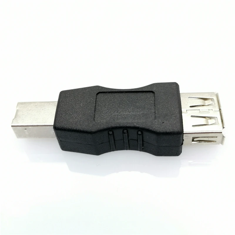 Переходник с USB 2 0 A на B папа портативный черный мини-адаптер AF BM для пк компьютера