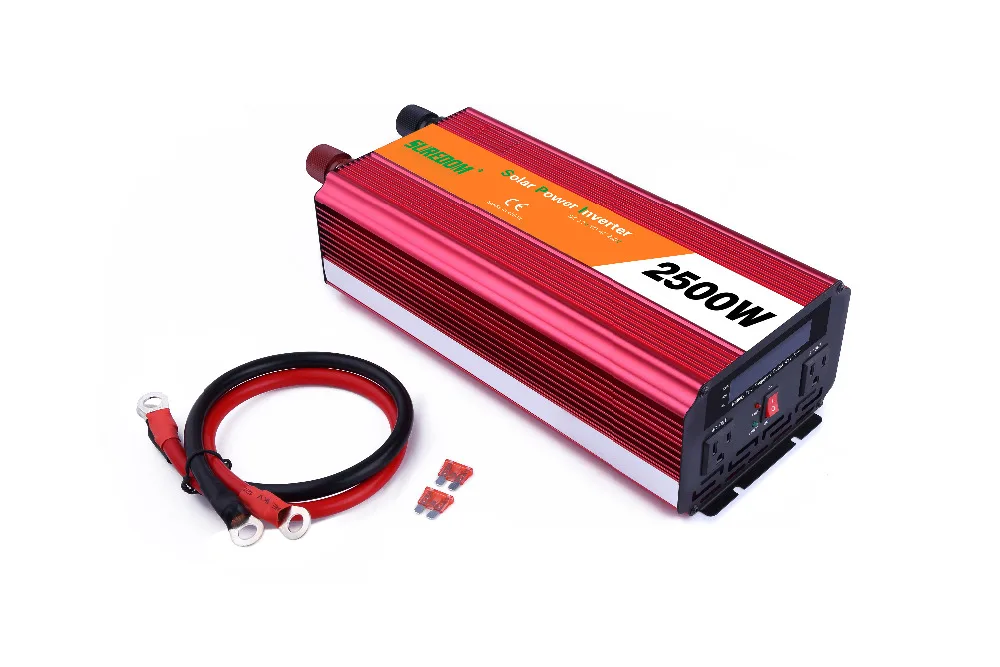 2500 Вт Инвертор напряжения конвертер зарядное устройство DC 12 24V к AC 110 220V 50Hz с
