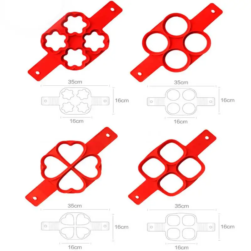 Антипригарные силиконовые формы для блинов жареное яйцо кольцо форма