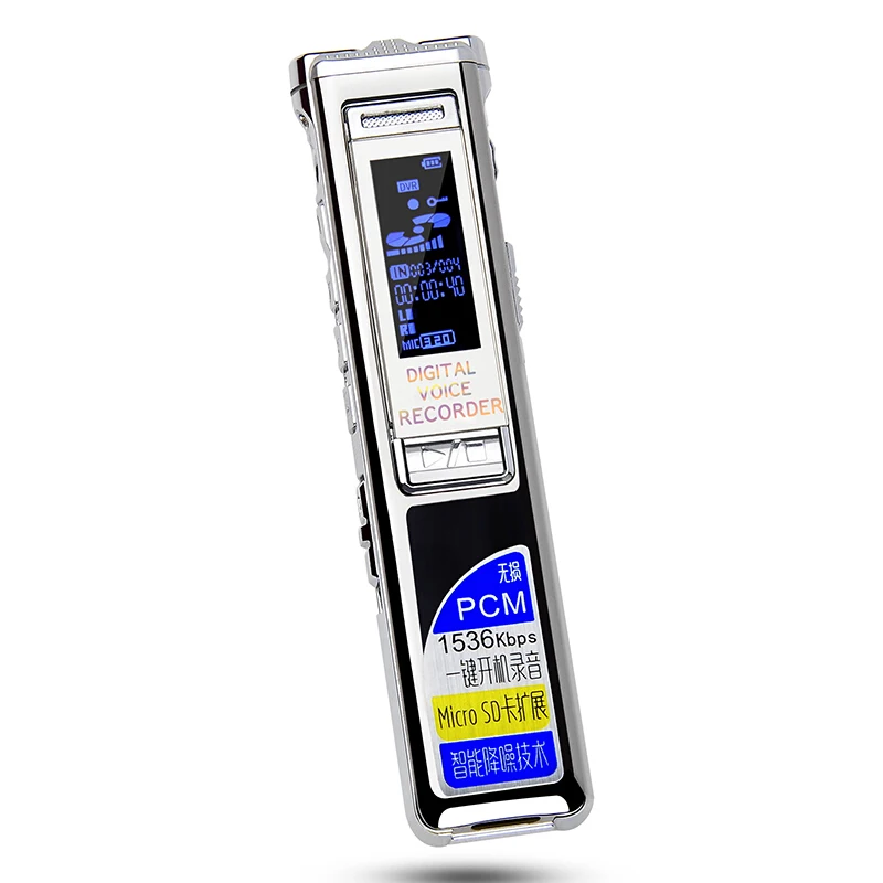 16 ГБ стерео запись цифровой аудио рекордер Цифровые диктофоны шумоподавление