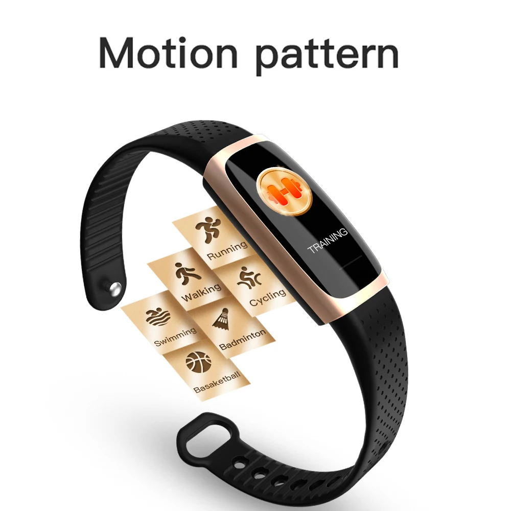 X1 Color Screen Exquisite Smart Bracelet Blood Heart Rate Monitor SmartBand 8 Motor Pattern Wristband IP68 Waterproof B54 | Электроника