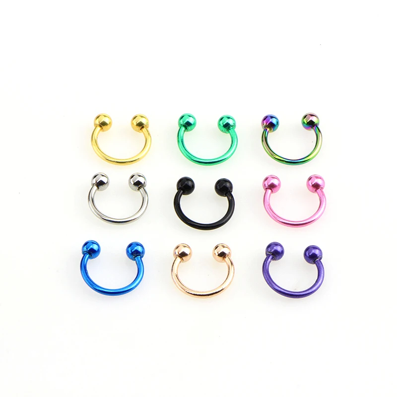 1 шт. медицинское кольцо для носа из нержавеющей стали бровей ногтей губ с