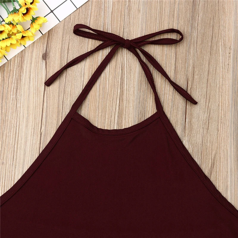 Женская майка без рукавов с открытой спиной и лямкой на шее|Майки| |