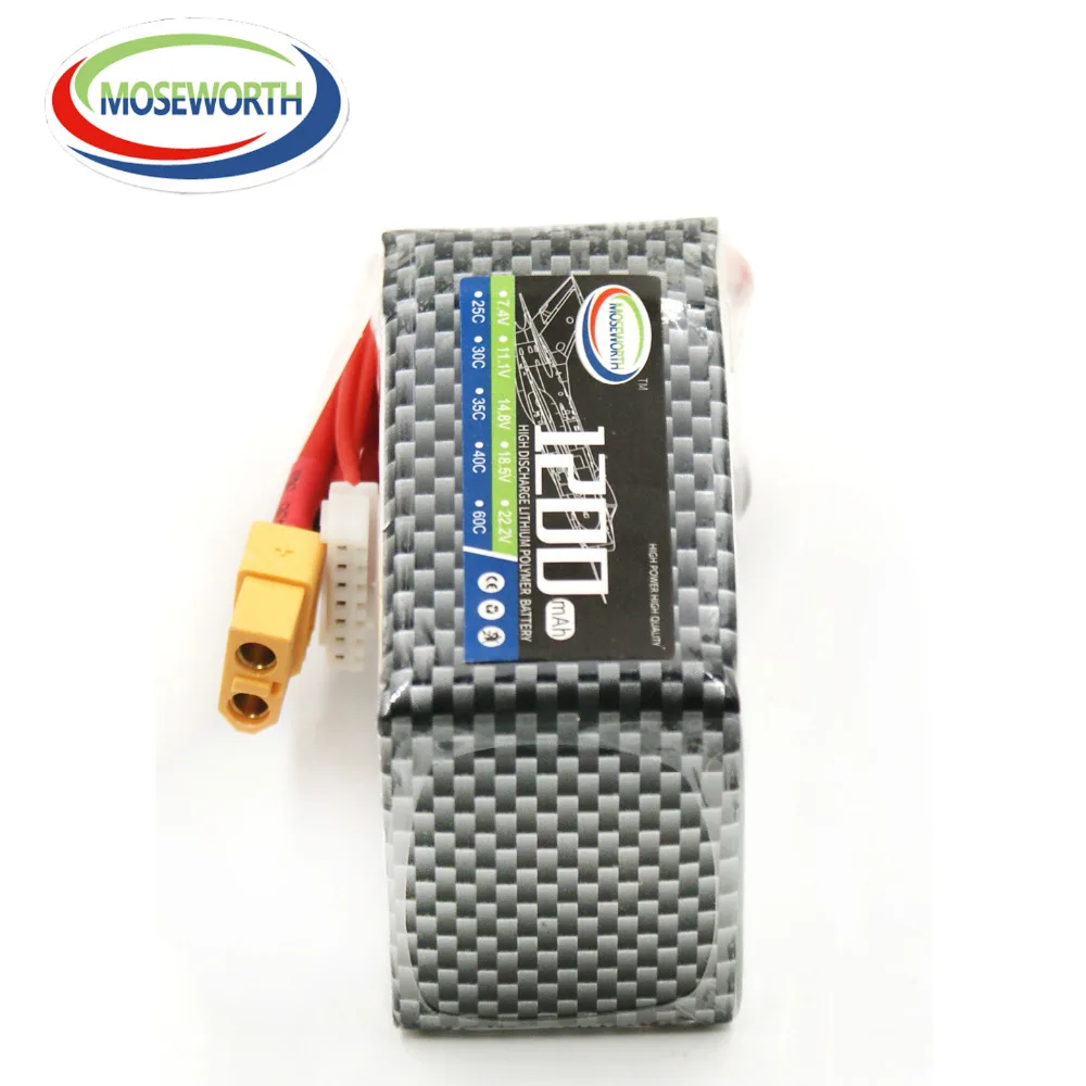 MOSEWORTH 6S 22 2 V 1200mah 40C RC LiPo батарея для вертолета квадрокоптера самолета дрона