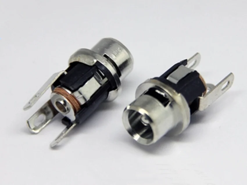 

10PCS/LOT High Quality DC Power Socket Jack DC-025 PIN=2.5 3Pin DIP Needle Size Adaptation 5.5mmx2.5mm Power Female Plug