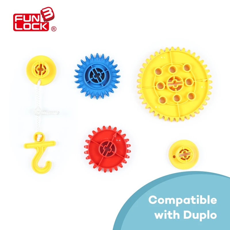 Детский конструктор Funlock Duplo детали для инструментов запасные колеса|Блочные