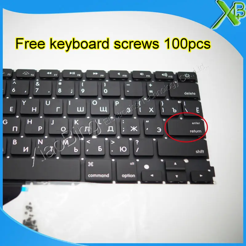 Совершенно новая клавиатура с русской раскладкой для MacBook Pro Retina 13 3 дюйма A1425 +