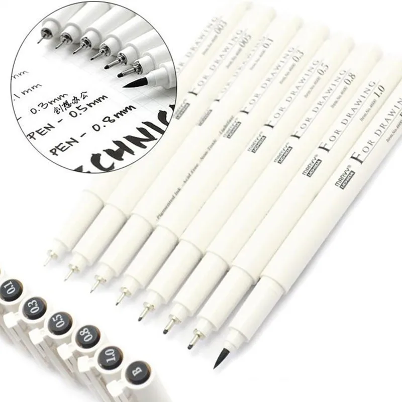 8 шт. авторучка маркер перманентные чернильные маркеры авторучки для рисования