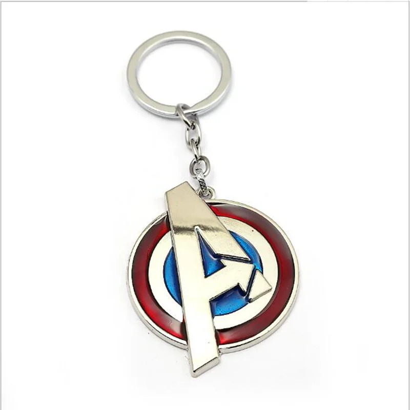 New Captain America Letter A keychain Avengers 3 Infinity War Shield Metal Pendant key Chains Charm Gifts Movie Jewelry Thonas | Украшения