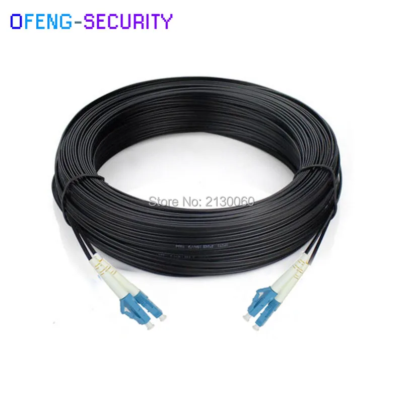 500 м Открытый LC UPC дуплексный FTTH патч-кабель LC однорежимный, двойной G657A волоконно-оптический патч-корд FTTH Оптическое волокно гибкий кабель
