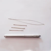 1pcs wholesale metal lace wig making ventilationhandle pullingweaving needles micro ring loop threader for hair extension tool