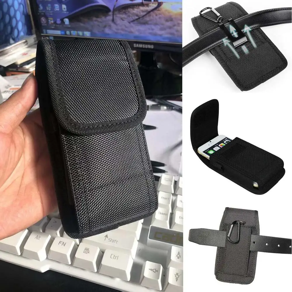 Universal phone Pouch Belt waist bag 3.5-6.3 inch smartphone belt pouch Waist Clip for iphone xs max xiaomi redmi note 7 | Мобильные