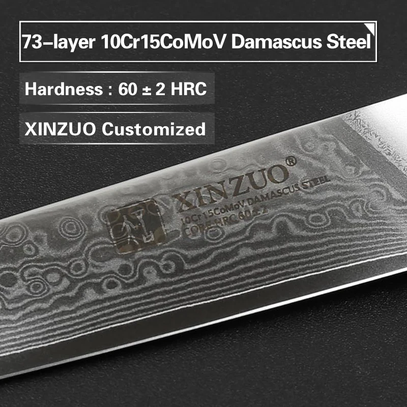 XINZUO 3 5 ''нож для очистки овощей японский 73 слой Дамасская сталь