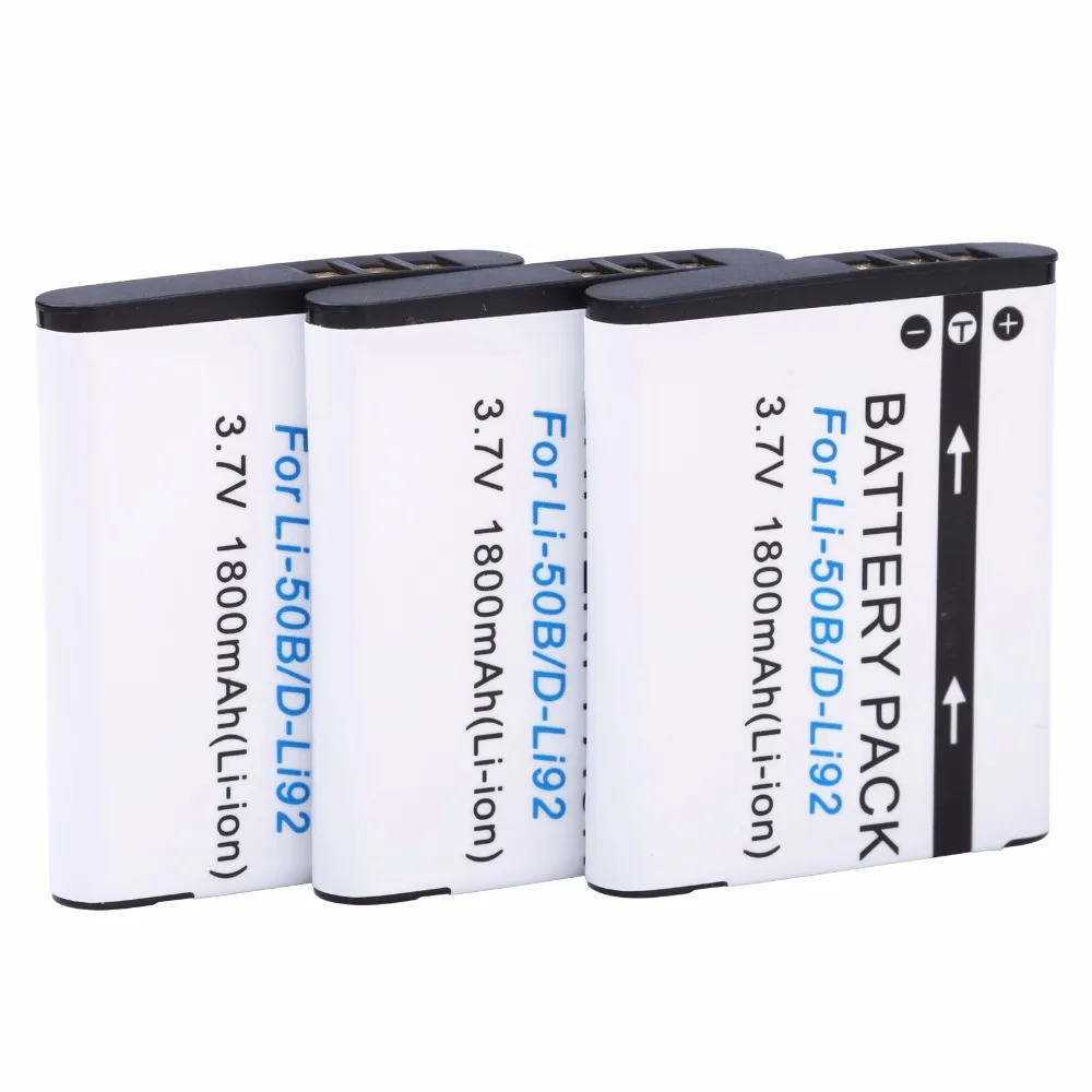 5 шт. Probty LI 50B Li ion аккумулятор D Li92 Батарея для цифровой камеры Olympus XZ 1 SZ 30MR 10 11 20 SP800UZ