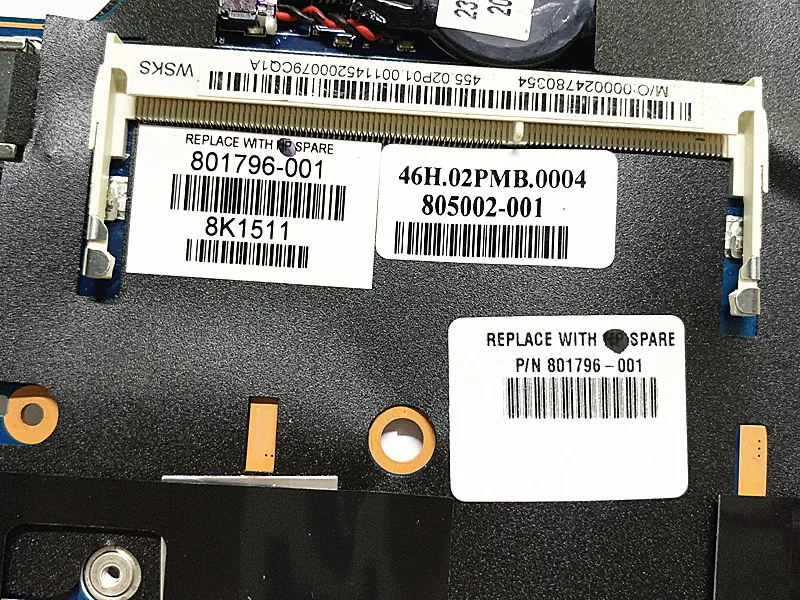Для HP EliteBook вращаются 810 G3 Материнская плата ноутбука i7-5500U 805002-001 100% полностью