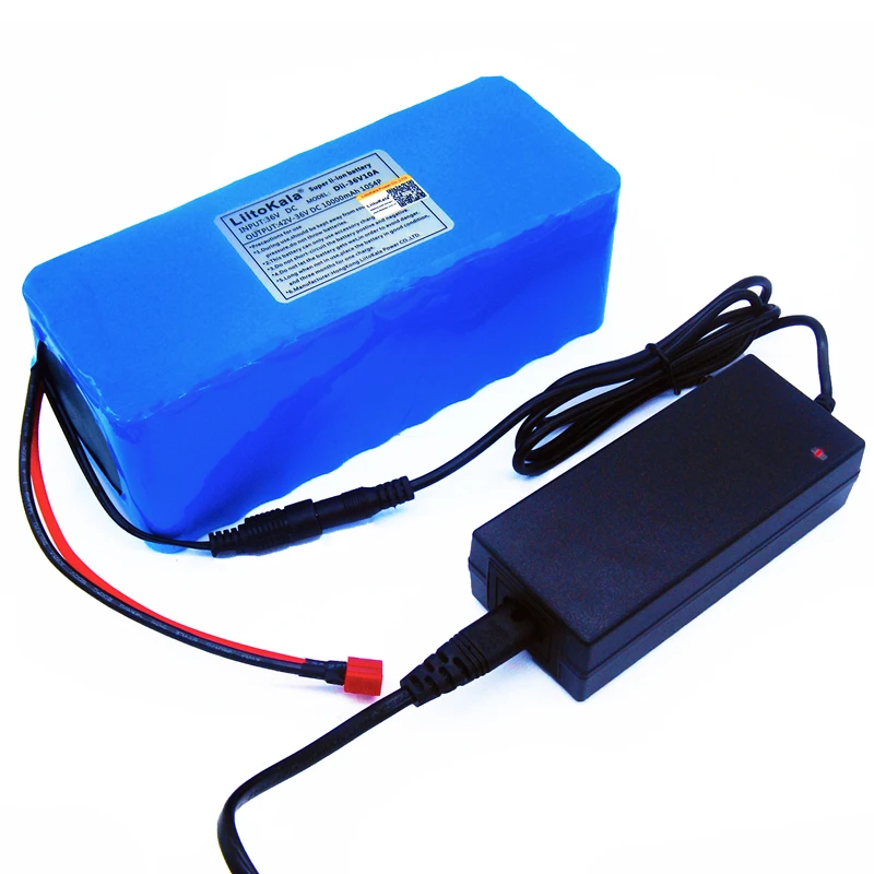 

LiitoKala New 36v 10ah lithium battery pack 18650 li ion 42V 10000mAh 10s4p large capacity bms electric bicycle charger 2ah