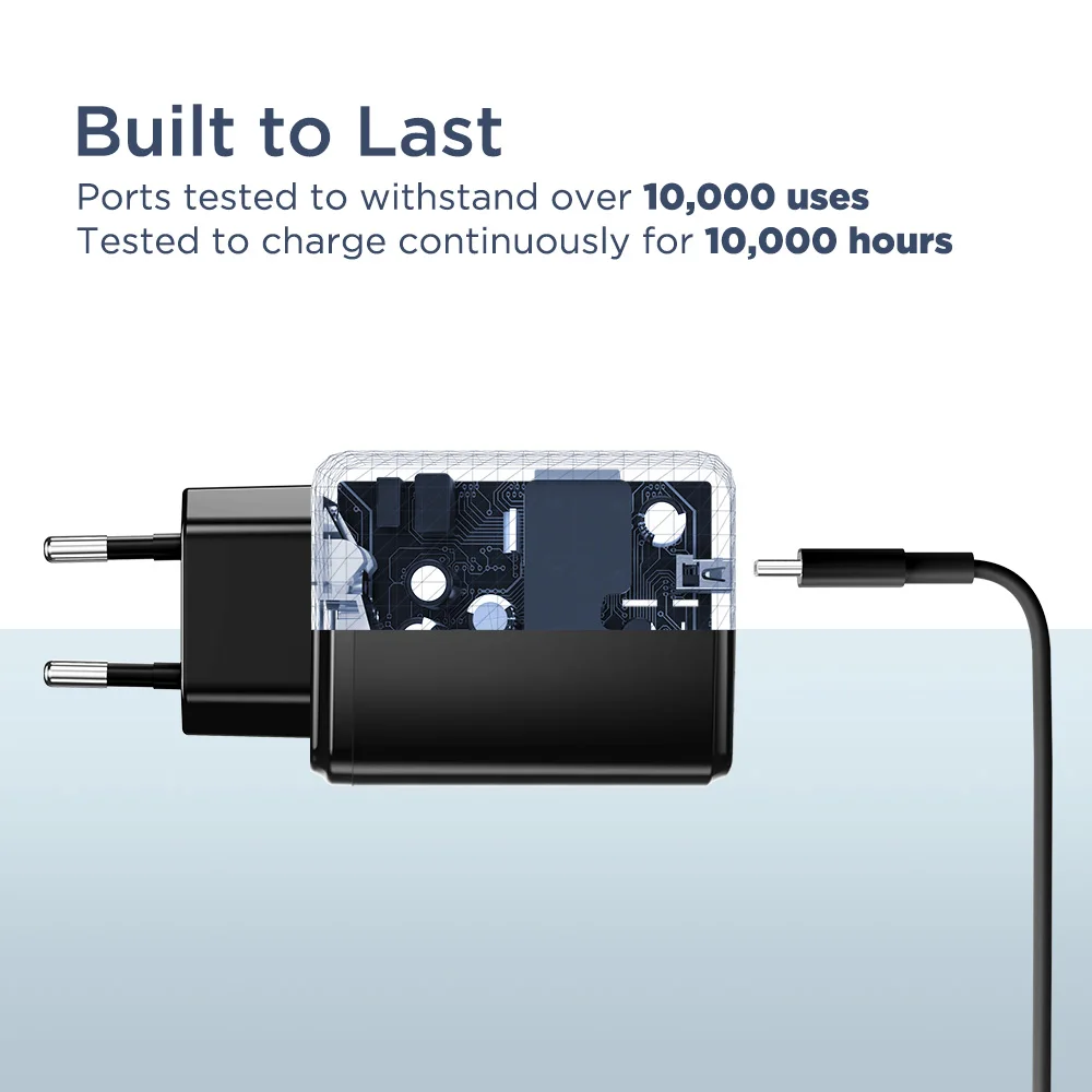 ESR USB C зарядное устройство 18 Вт, зарядное устройство со складной вилкой типа C PD зарядное устройство для iPhone XS/XR/XS Max iPad Pro samsung