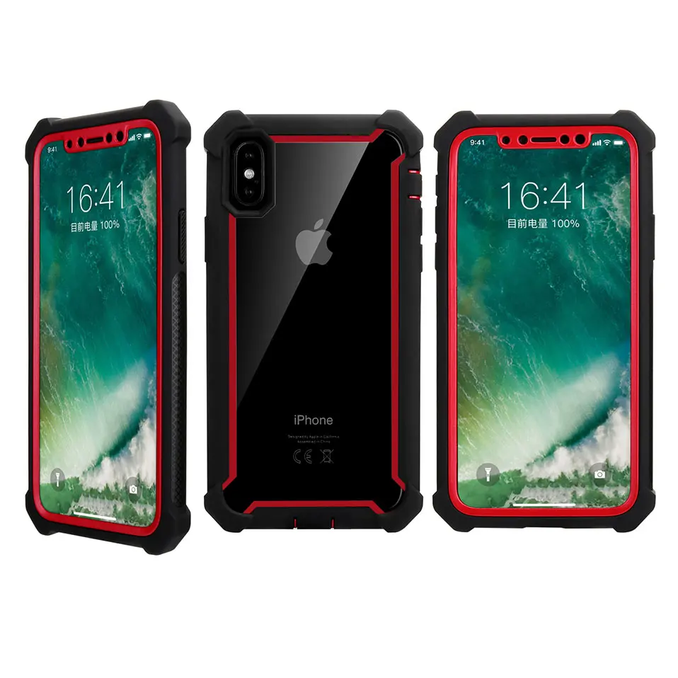 Space transparent protective shell For iPhone 6 7 8 X TPU+PC Plus 6S Capa Funda Covers |