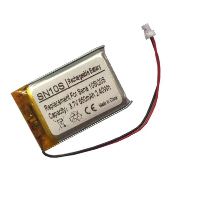 3,7 V 650mAh литий-ионная аккумуляторная батарея для Sena 10S мотоциклетная Bluetooth гарнитура для шлема+ Бесплатные инструменты
