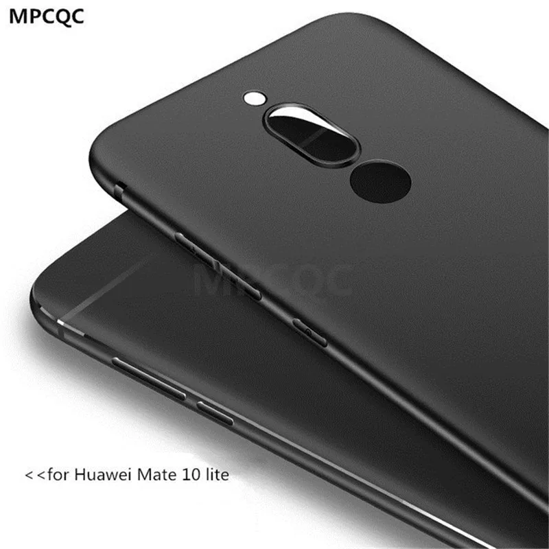 Mpcqc Мягкий силиконовый чехол для Huawei Mate 10 Lite тонкий матовый ТПУ защитный полное