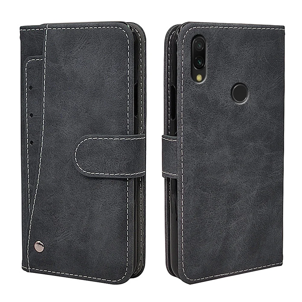 Роскошный Винтажный чехол для Xiaomi Redmi 6 Pro 6A 7 7A Go K20 K30 откидной кожаный силиконовый