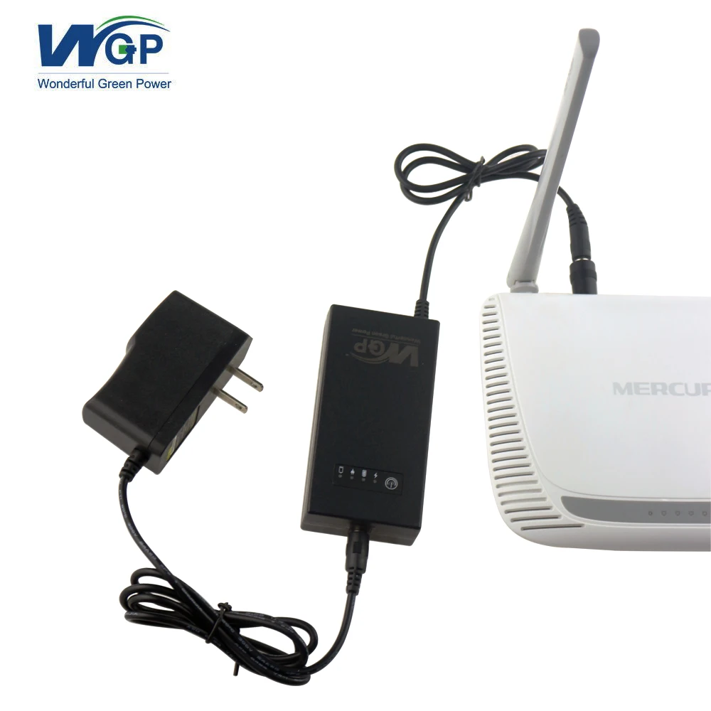 WGP новая модель DC источник питания 9 в онлайн ups литиевая батарея резервного для wifi