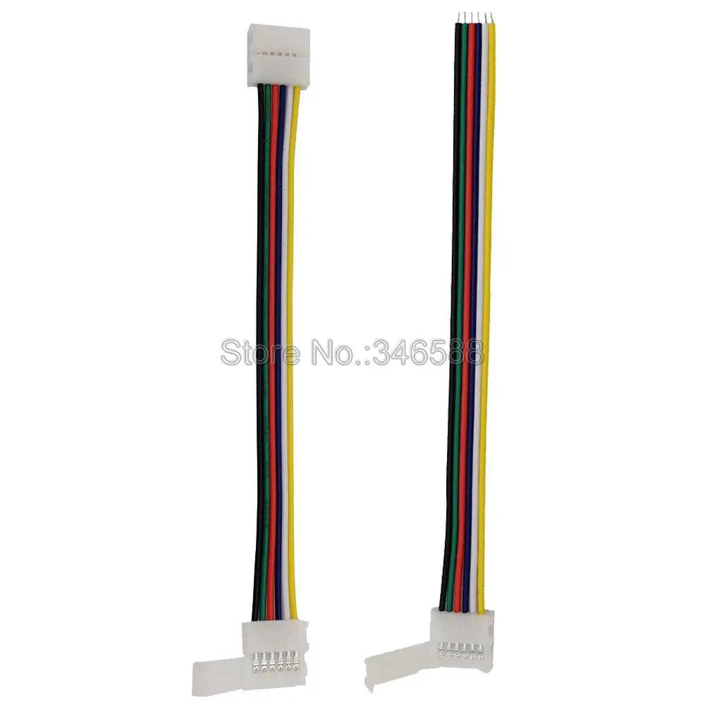 5 шт. 6Pin 6-Pin RGB CCT разъем для светодиодной ленты 6 pin 12 мм ширина 1-Way или 2-Way Solderless адаптер для RGB+ CCT светодиодные ленты