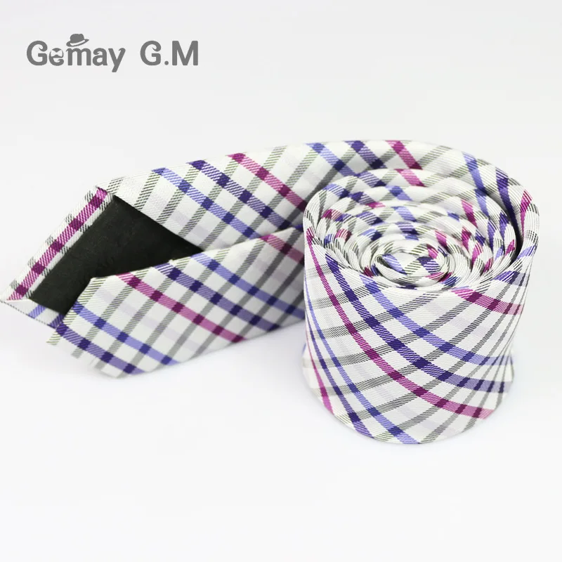 Новый классический галстук в английском стиле жаккардовый тканый клетку из