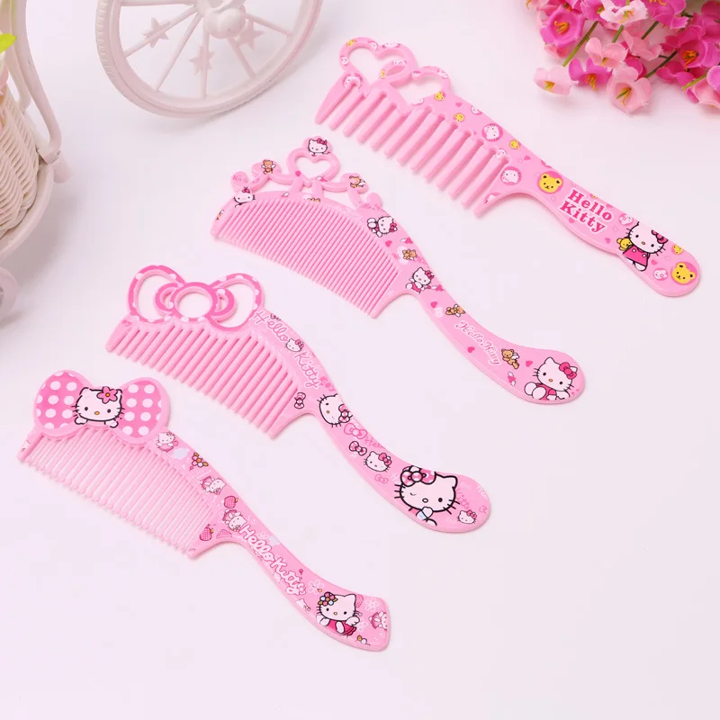 1 Шт. Портативный Путешествия Щетка Для Волос Розовый Прекрасный Гребень для