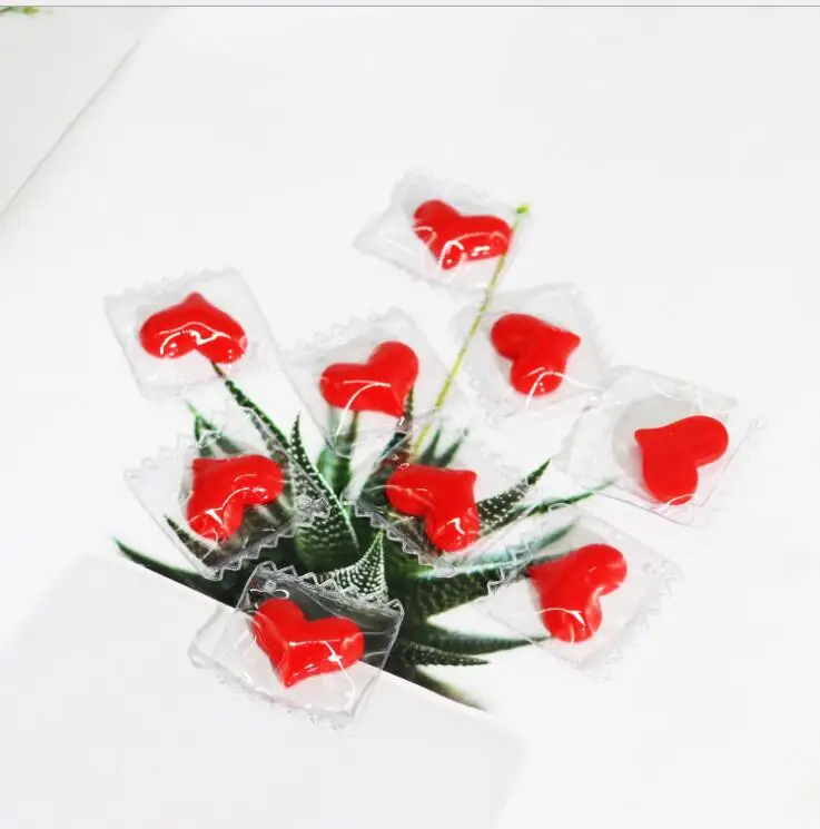 Новые забавные конфеты маленькое сердце DIY серьги кулон Мягкая упаковка красное