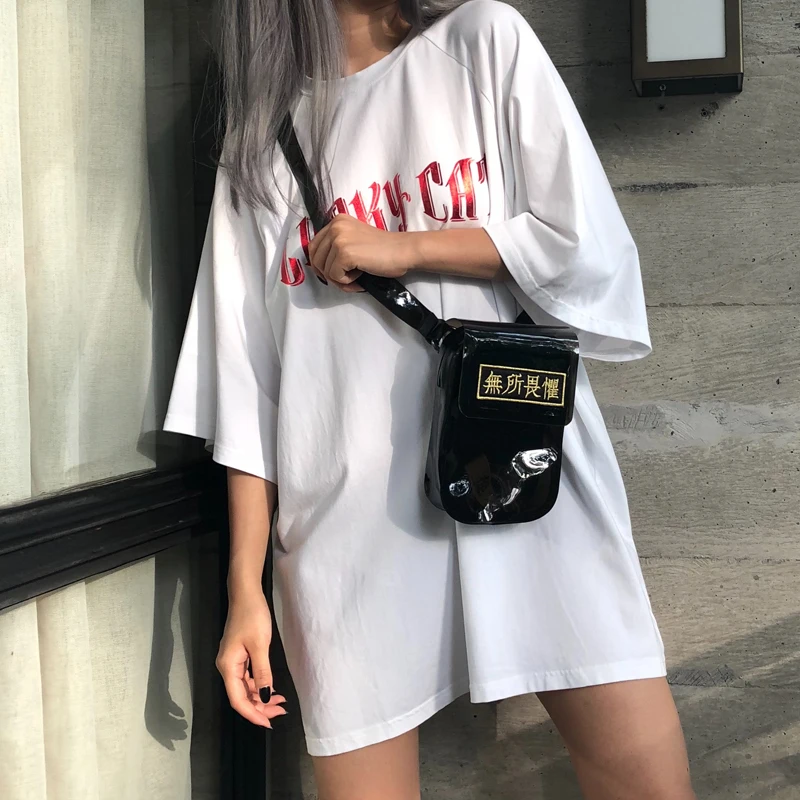 Faashon Harajuku уличный стиль письмо вышивка поясная сумка женский камербанд