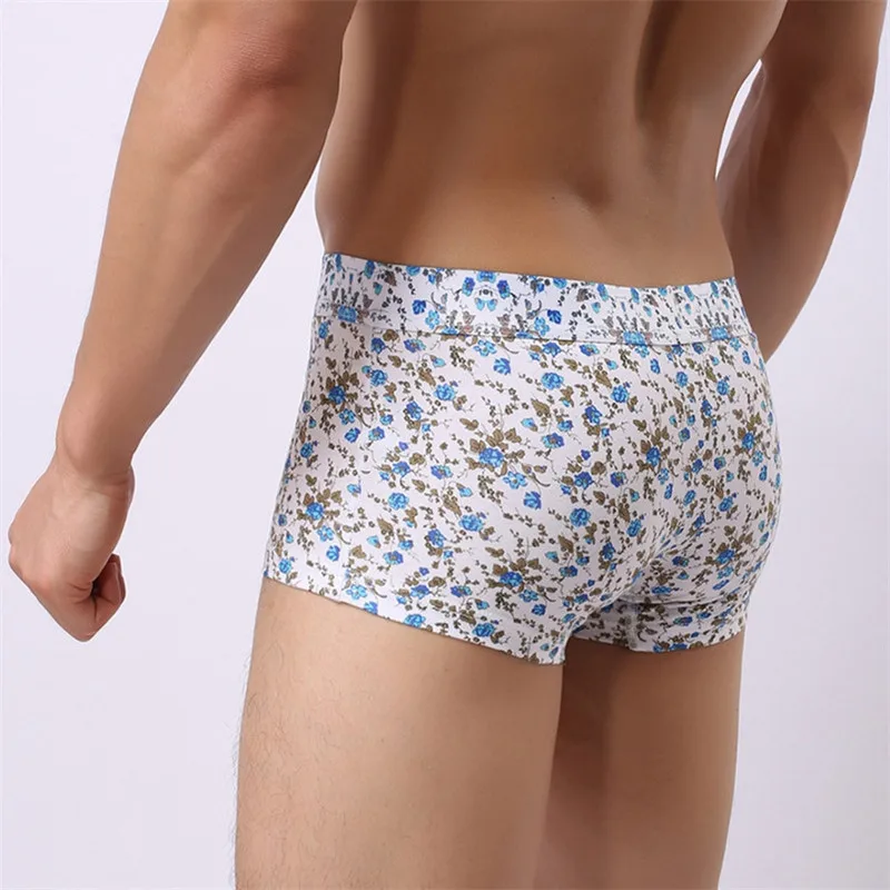 3 шт./лот сексуальное мужское нижнее белье боксеры мужские хлопковые трусы модный