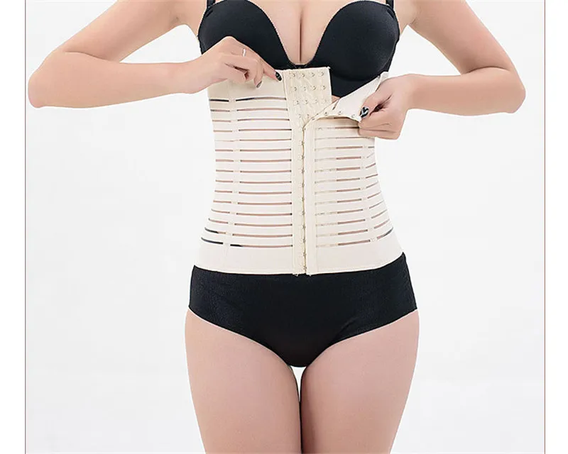 AONVE Shaper Корсеты и бюстье дышащая похудения Пояс 4 Ряды крючков корсет со стальными костями фиксирующая, для похудения оболочка Для женщин нижнее белье
